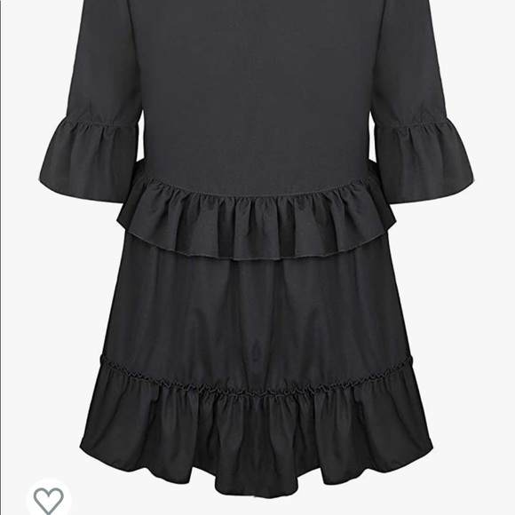 V Neck Ruffle Dress - Picture 2 of 6